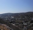 A bird’s eye view of Honesdale. You can either drive or hike to this spot.